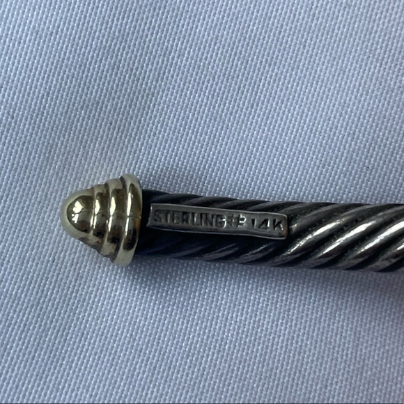 David Yurman Cable Classics Bracelet with 14K gold - Picture 2 of 4